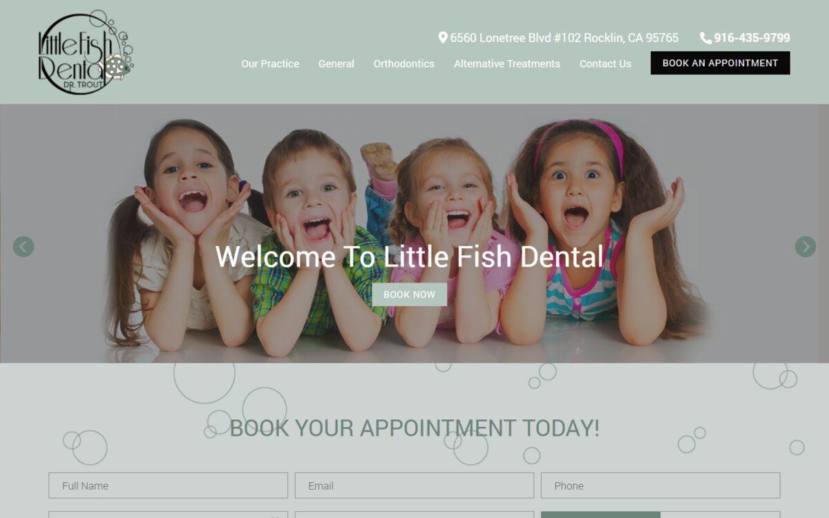 littlefishdental.com screenshot