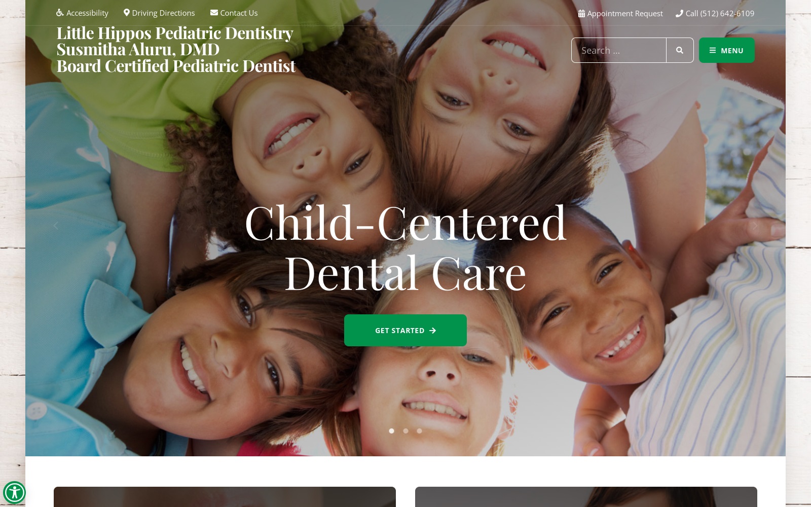 littlehipposdentistry.com screenshot