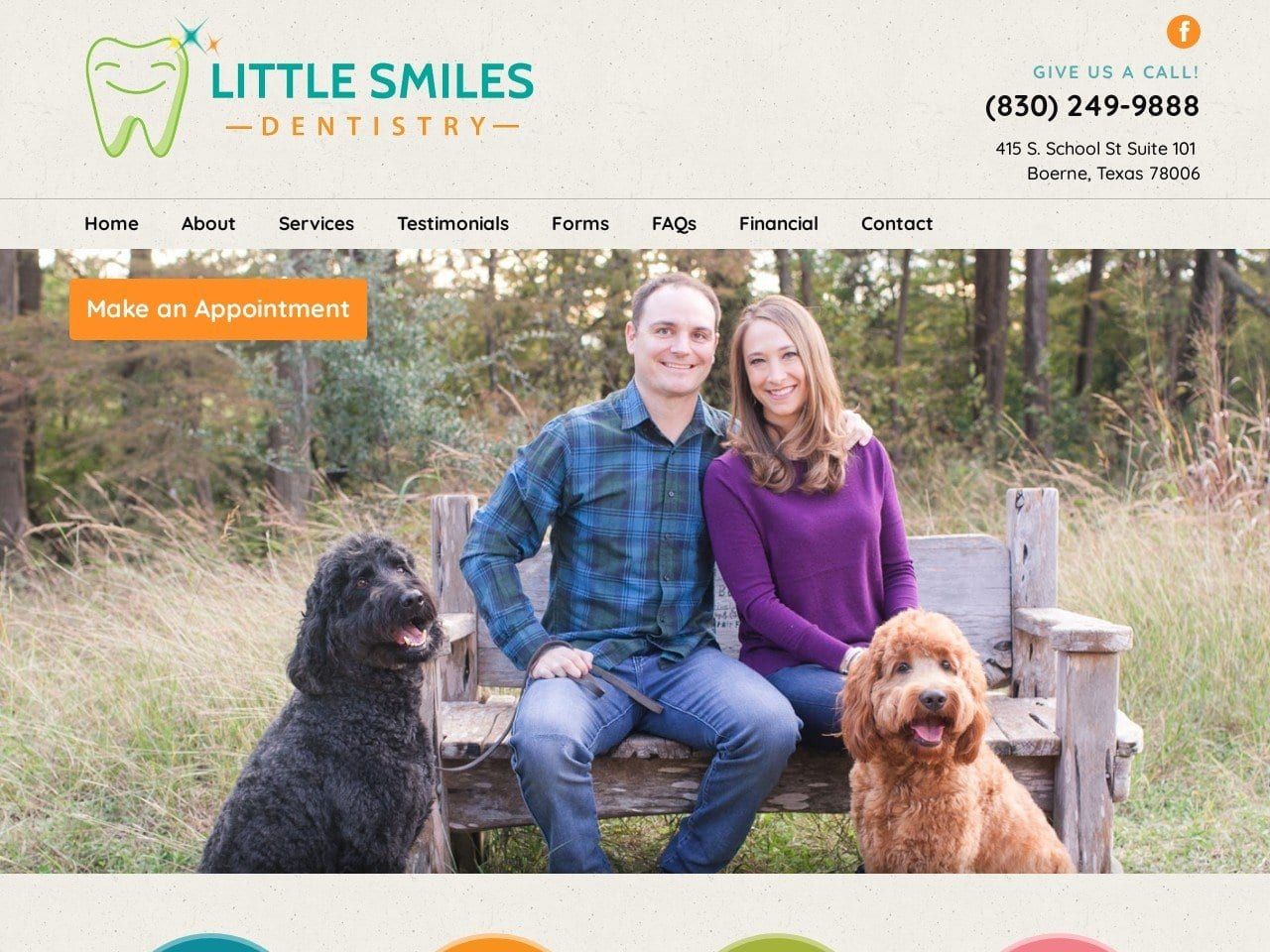 Little Smiles Dentistry Website Screenshot from littlesmilesdentistry.com