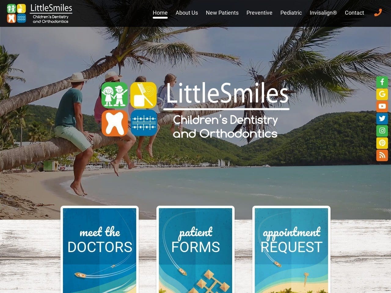 Little Smiles Website Screenshot from littlesmilesfl.com