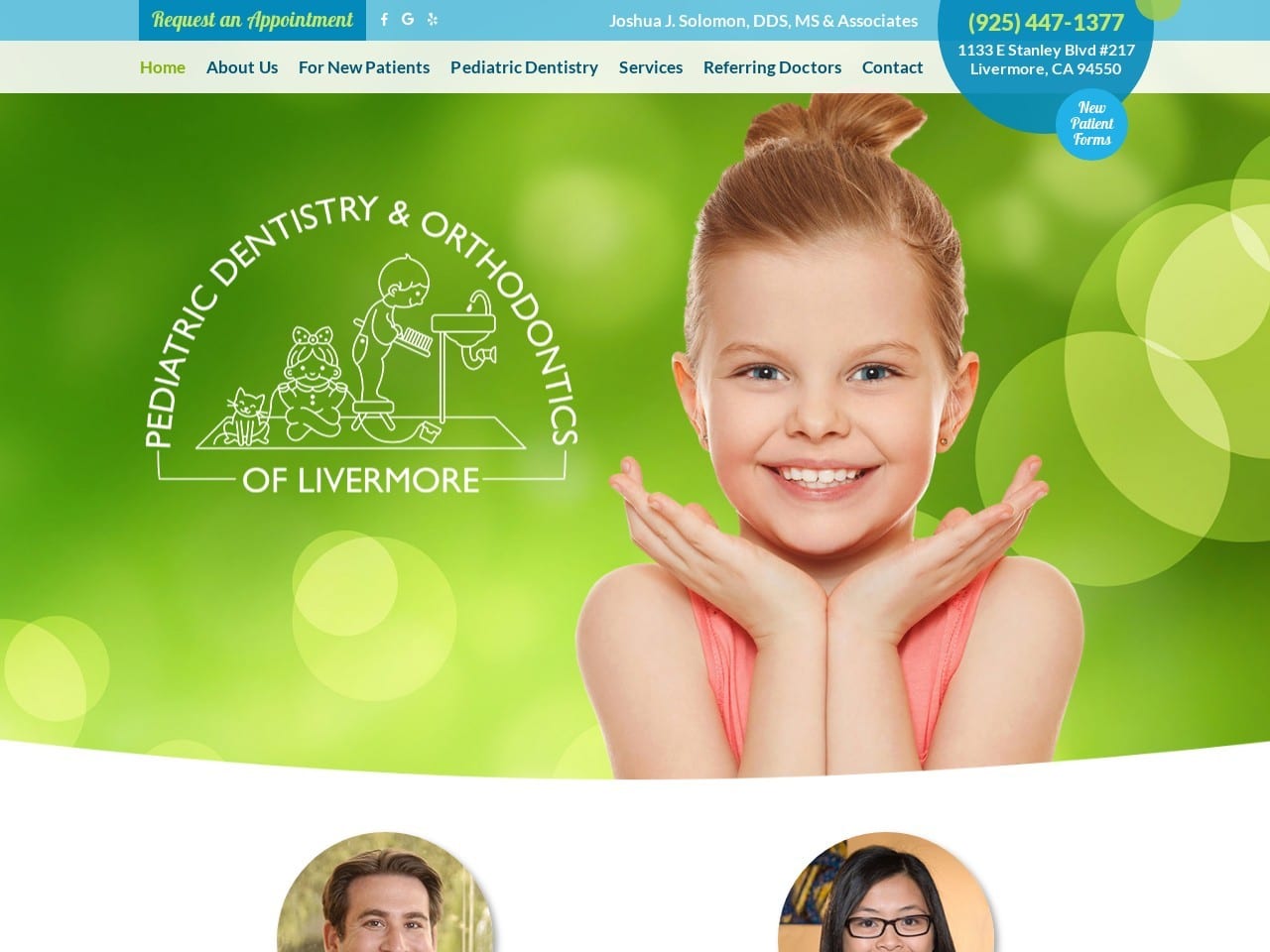 Livermorekids Dentist Website Screenshot from livermorekidsdentist.com