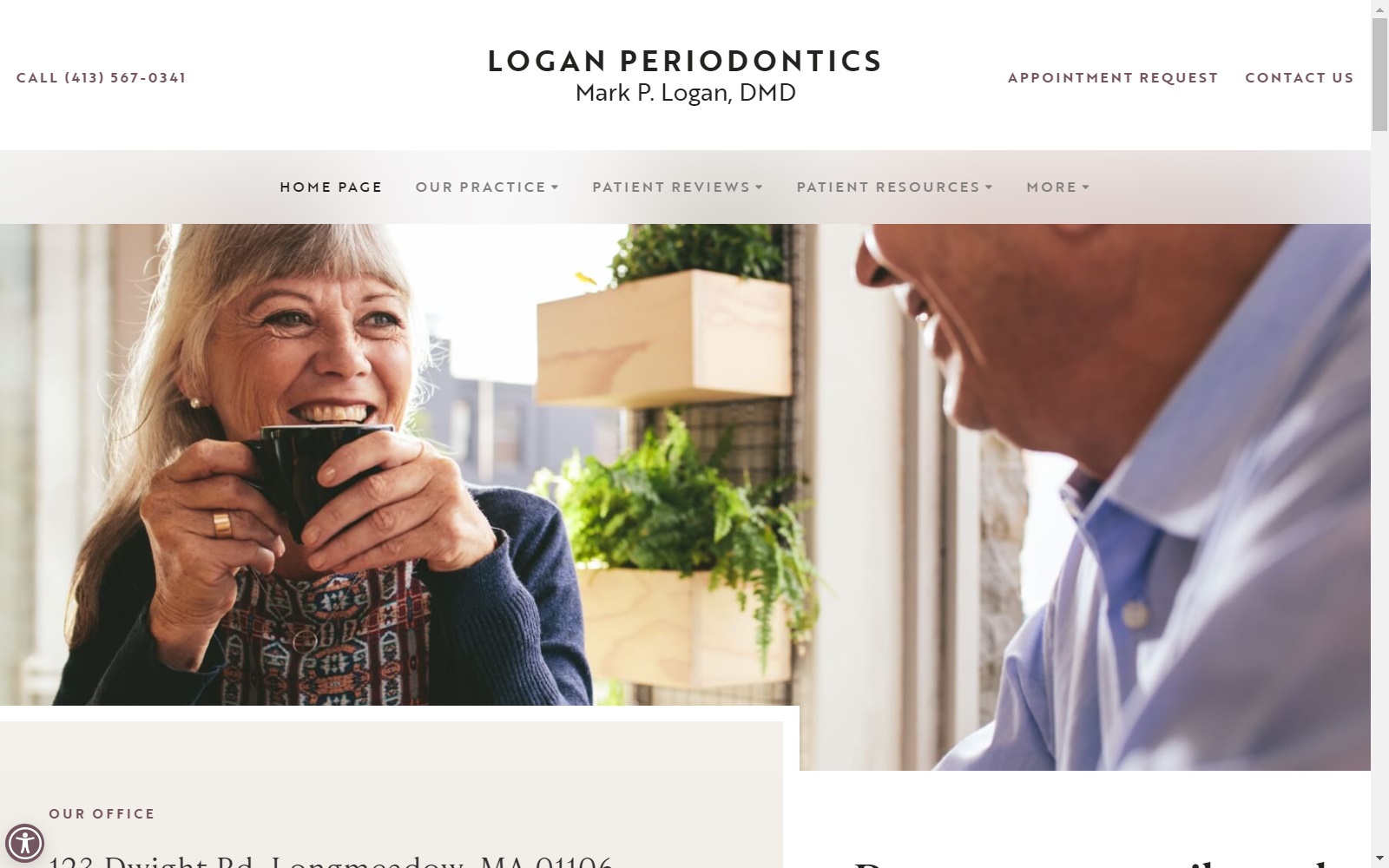 loganperiodontics.com screenshot