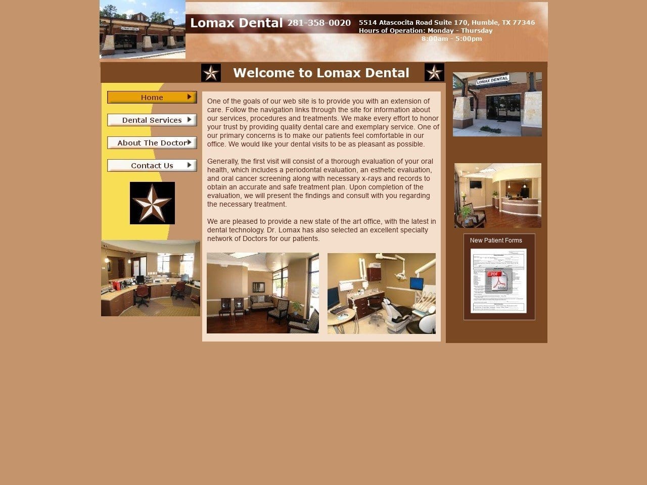 Lomax Howard J DDS Website Screenshot from lomaxdental.com