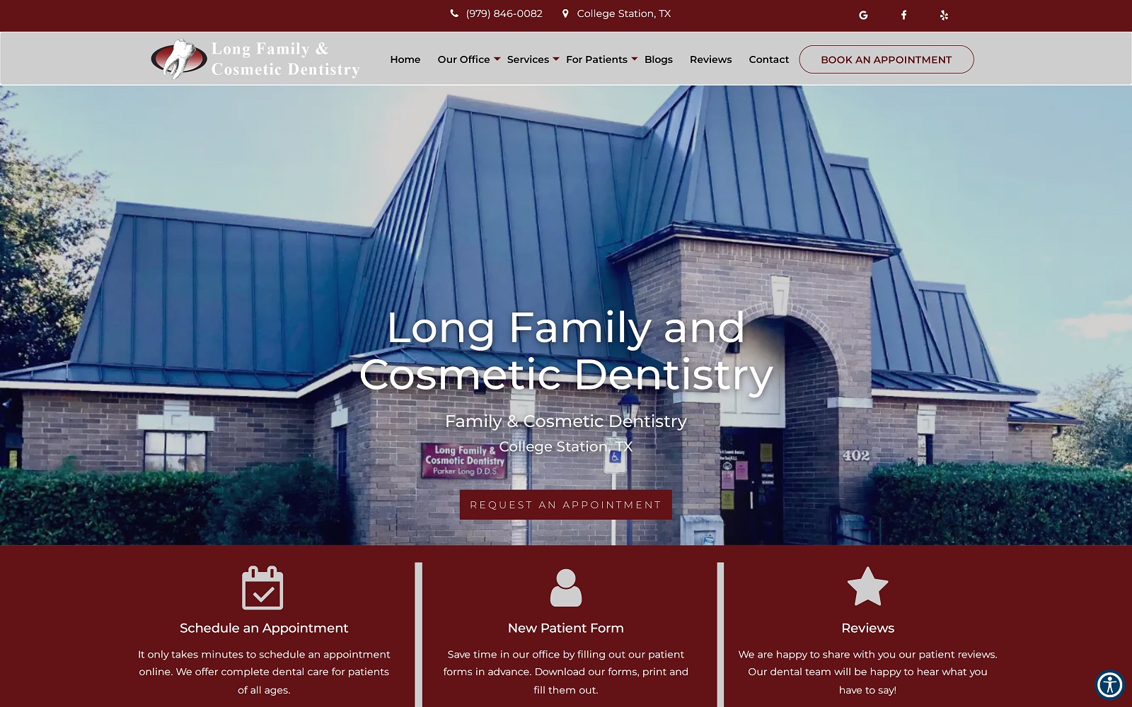 longfamilydentistry.com screenshot