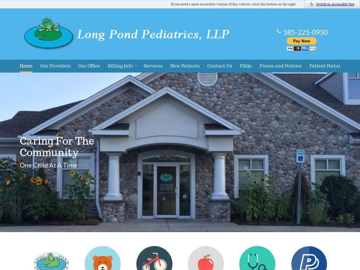 Long Pond Pediatrics Website Screenshot from longpondpeds.com