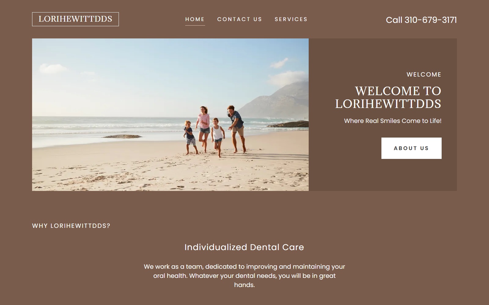 lorihewittdds.com screenshot