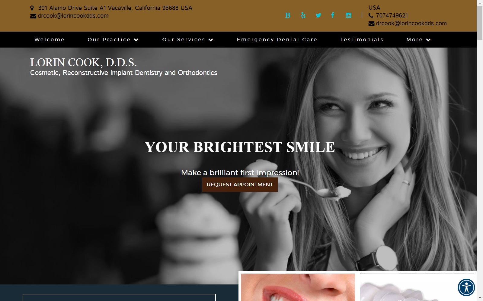 lorincookdds.com screenshot