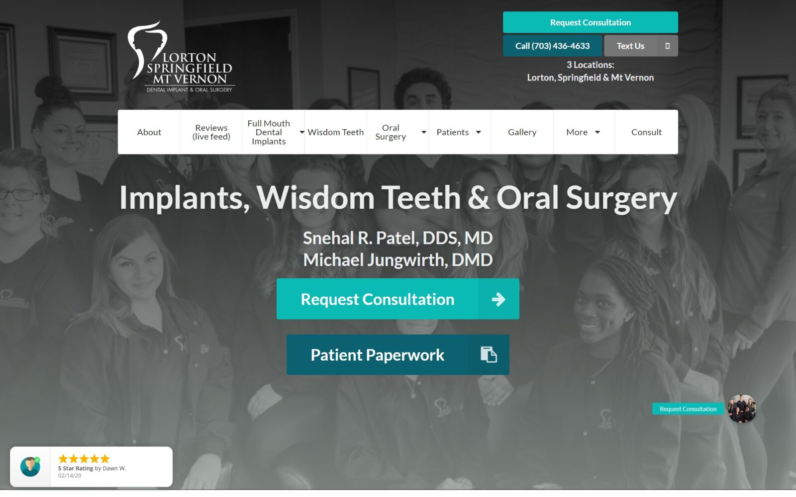 lortonoralsurgery.com screenshot