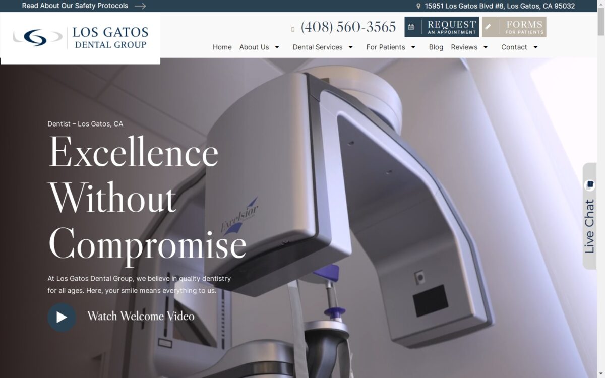 losgatosdentalgroup.com screenshot