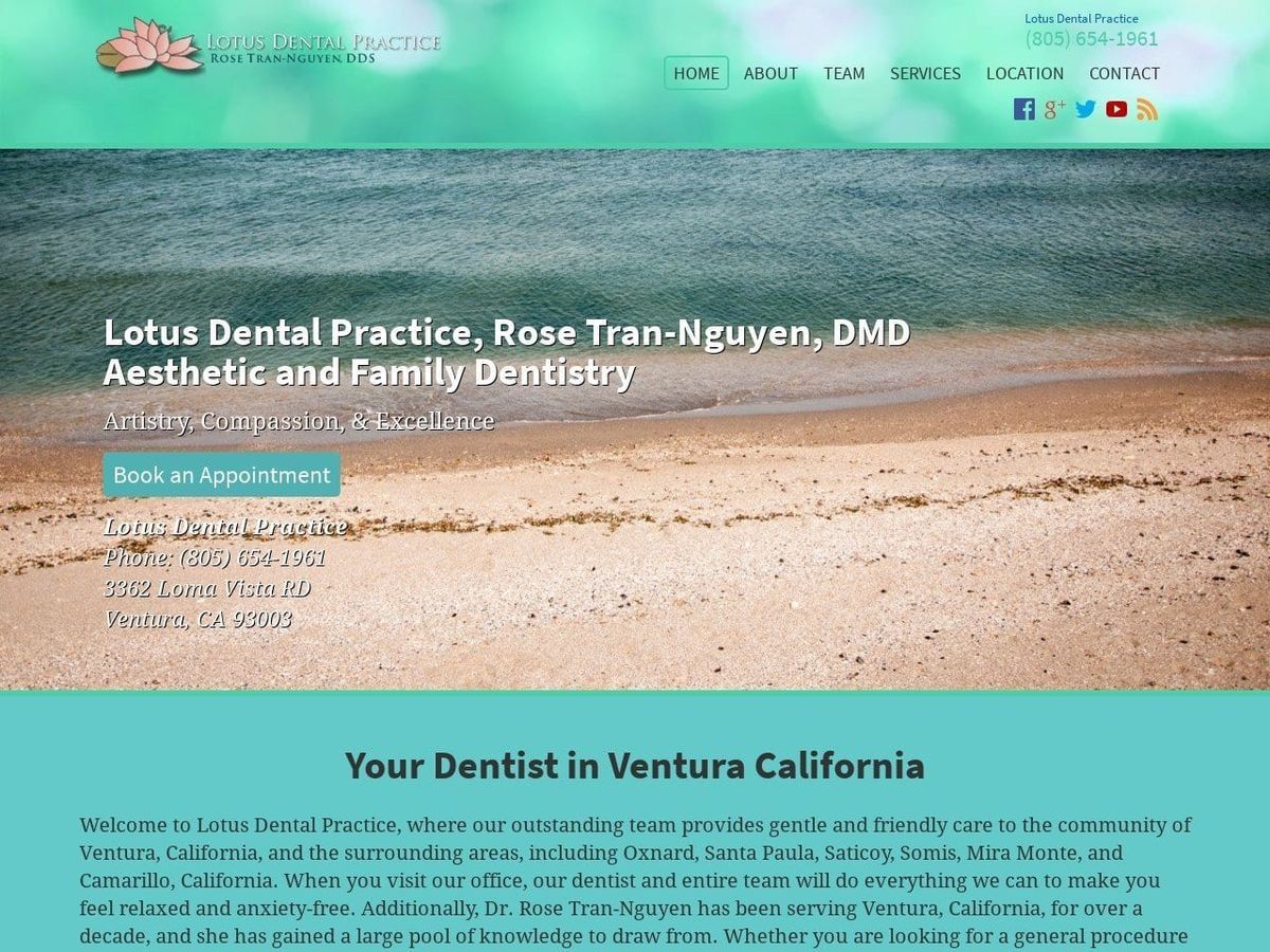 Lotus Dental Practice Website Screenshot from lotusdentalpractice.com