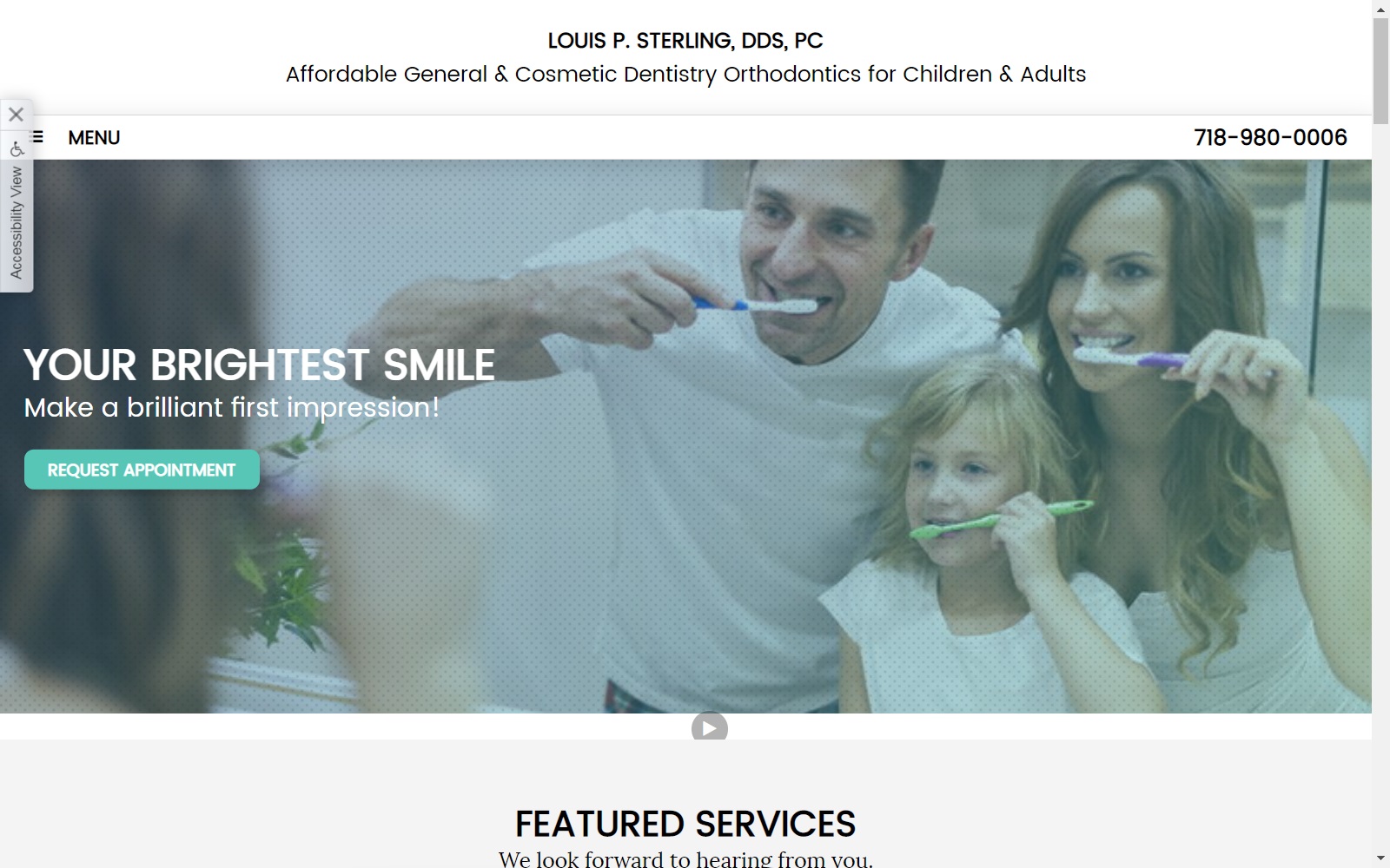 louissterlingdds.com screenshot