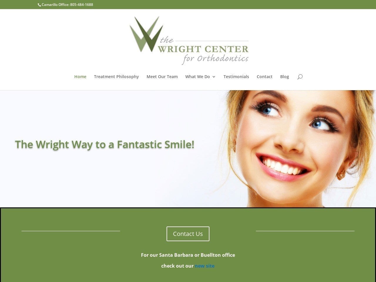 The Wright Center For Orthodontics Website Screenshot from lovemyorthodontist.com