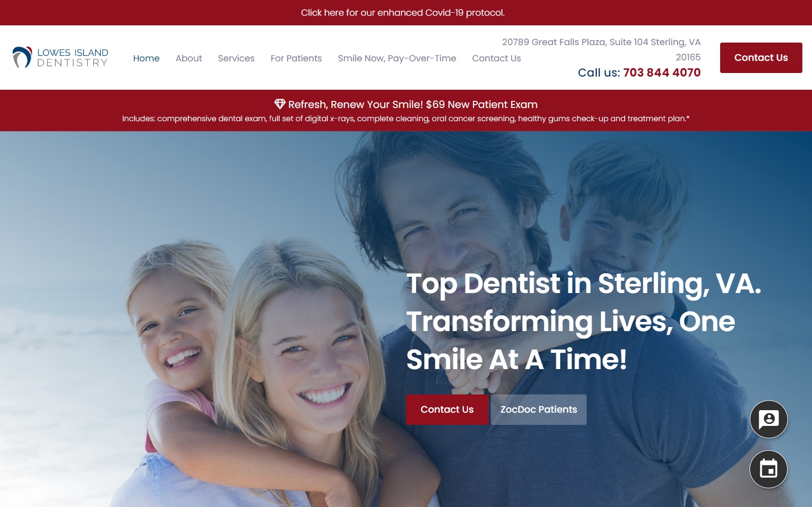 lowesislanddentistry.com screenshot