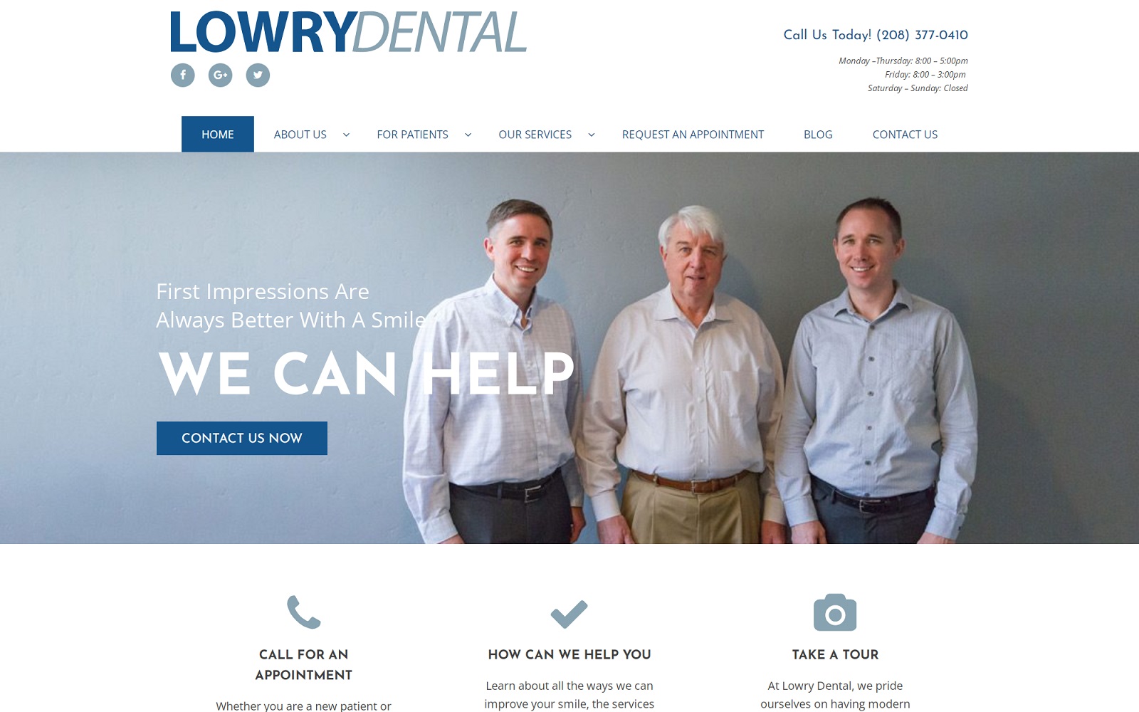 lowrydental.com screenshot