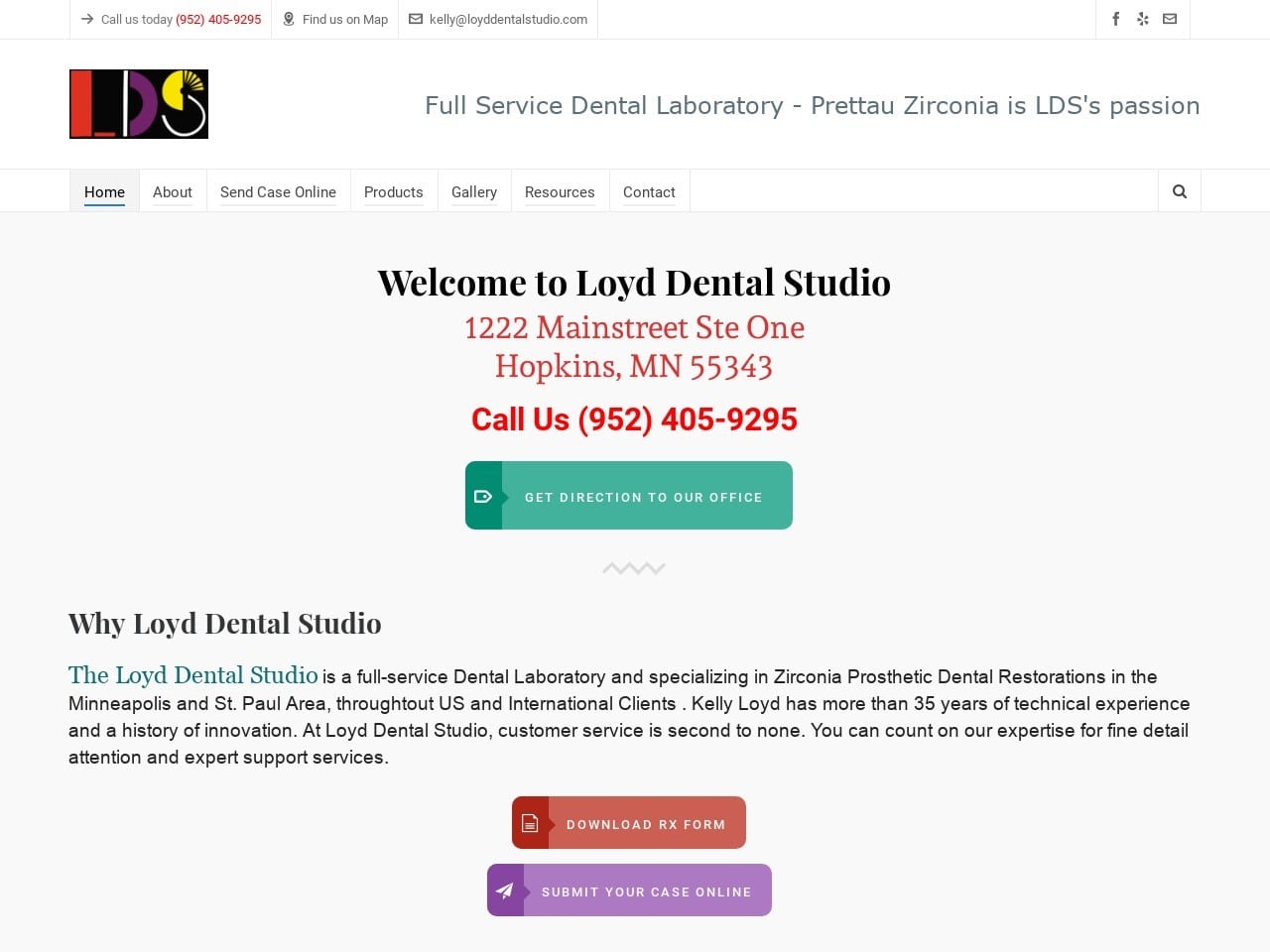 Loyd Dental Studio Website Screenshot from loyddentalstudio.com