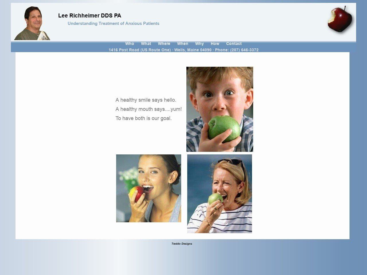 Lee Richheimer DDS PA Website Screenshot from lrdds.com