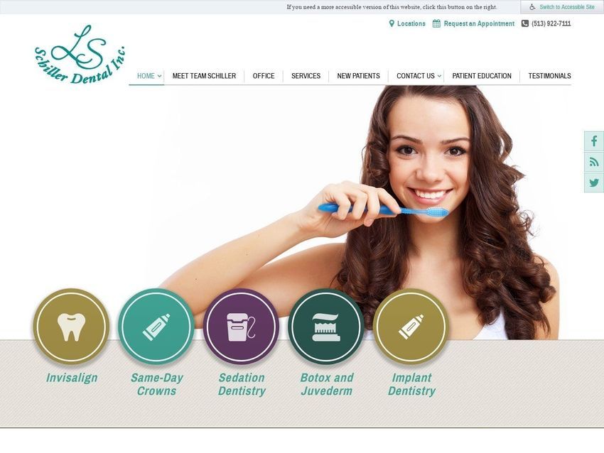 Schiller Dental Inc Website Screenshot from lschillerdental.com