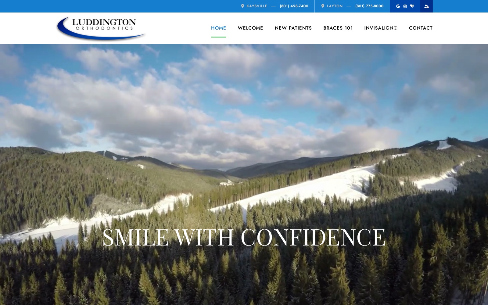 luddingtonorthodontics.com screenshot