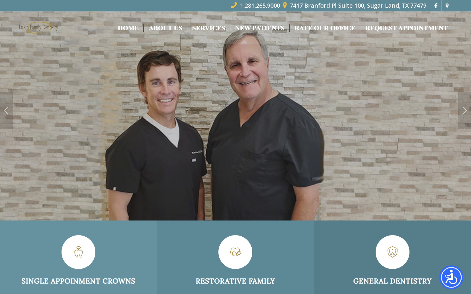 lukinfamilydentistry.com screenshot