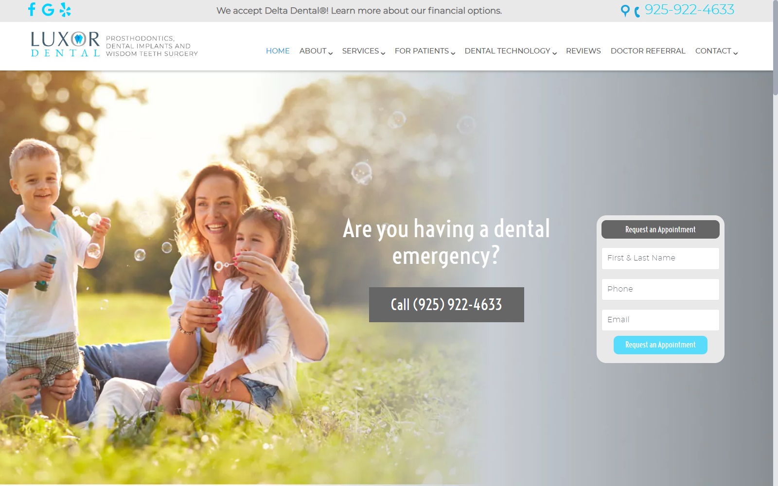 luxor-dental.com screenshot