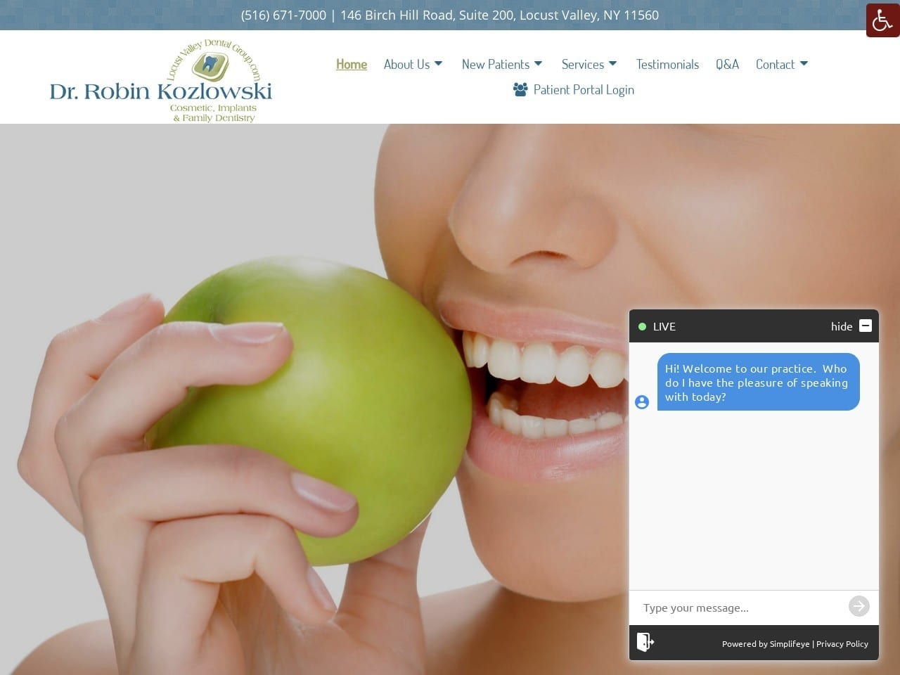 Locust Valley Dental Group Website Screenshot from lvdentalgroup.com