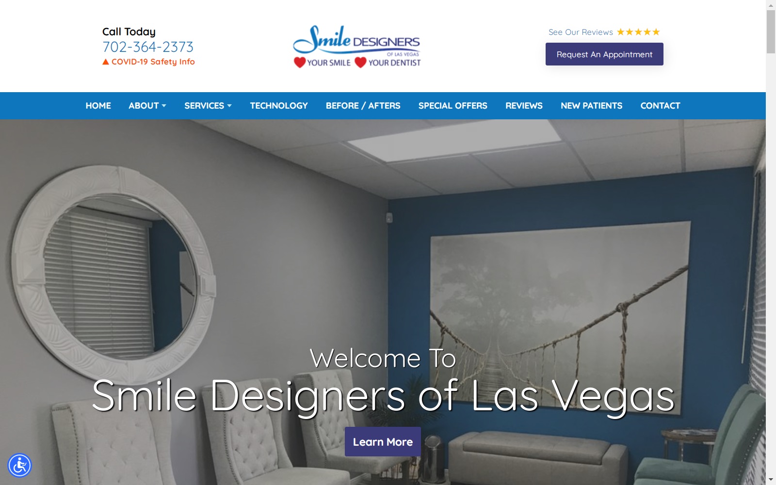 lvsmiledesigners.com screenshot