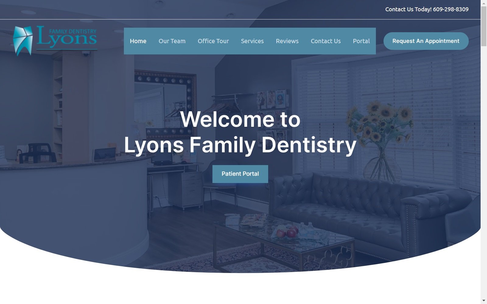 lyonsfamilydentistry.com screenshot