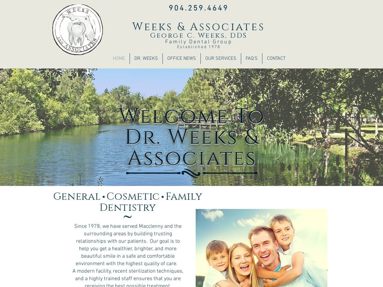 George C. Weeks DDS Website Screenshot from macclennydentist.com