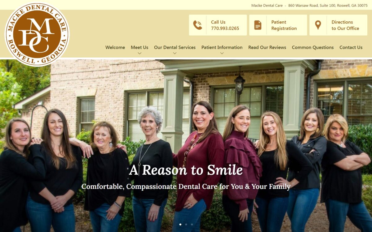 mackedental.com screenshot