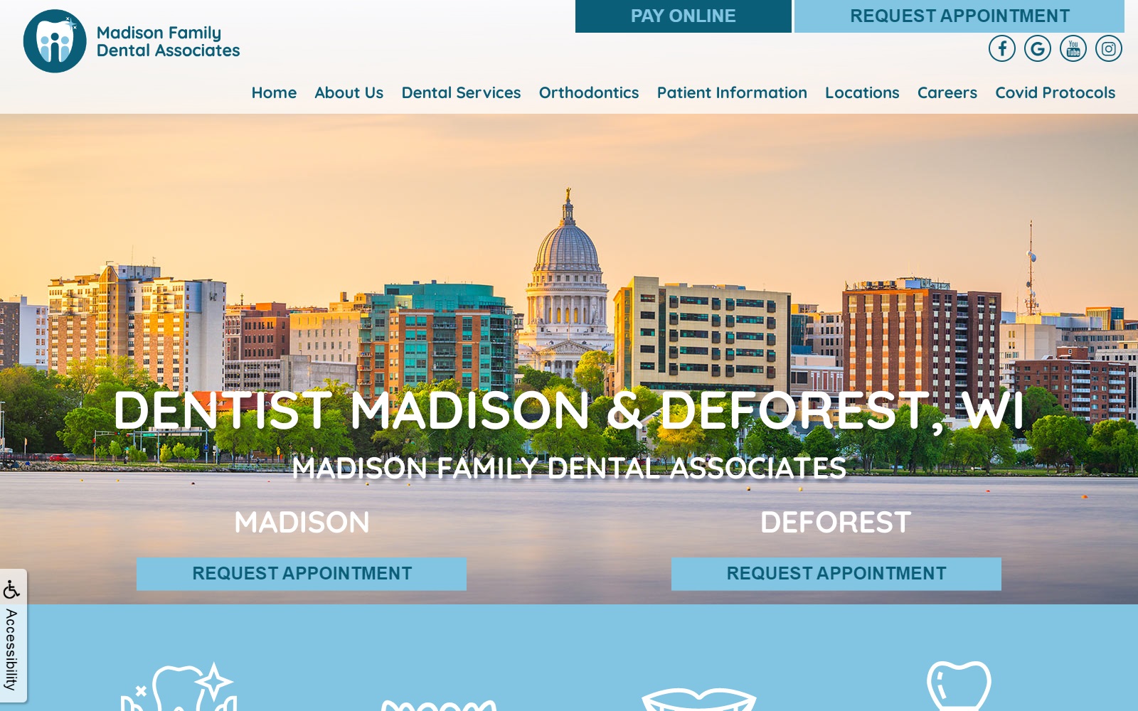 madisonfamilydental.com screenshot