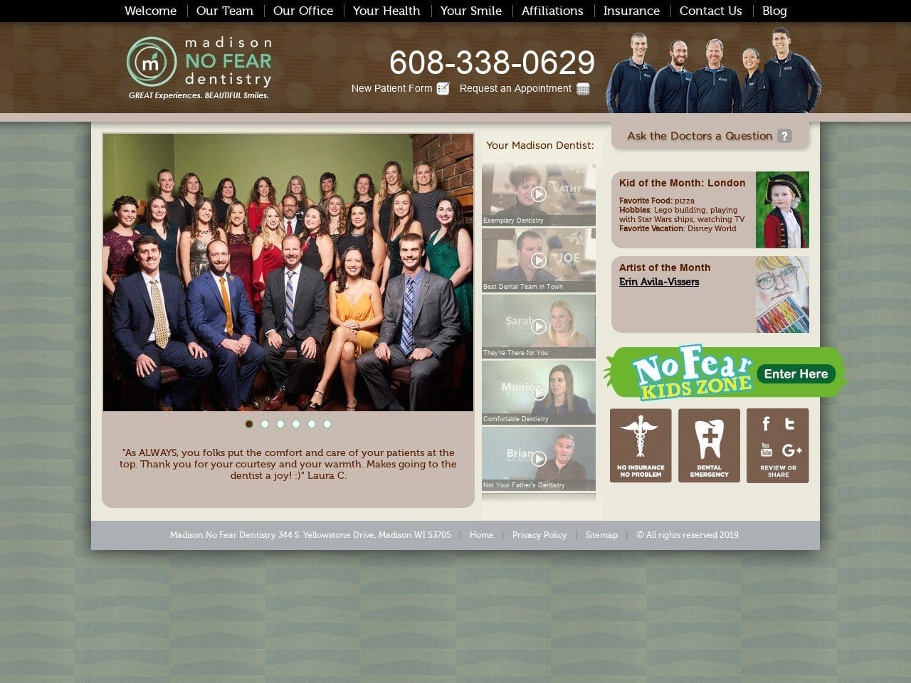 David S Ducommun Website Screenshot from madisonnofeardentistry.com