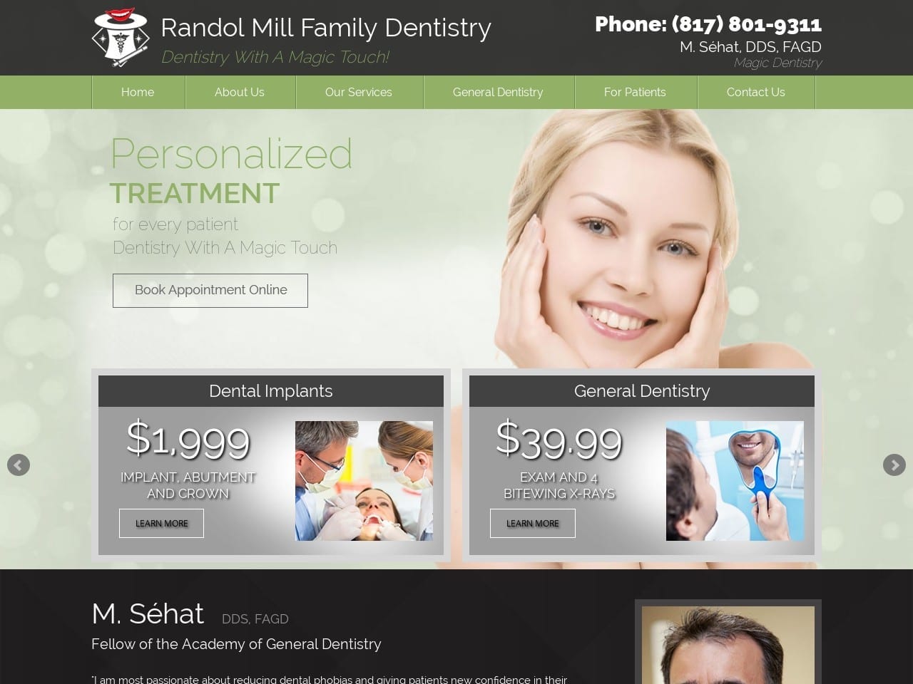 Little Road Dental Group Website Screenshot from magicdentistry.com