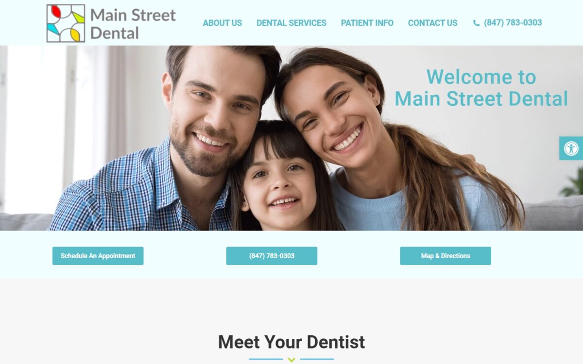 mainstreetdentalonline.com screenshot