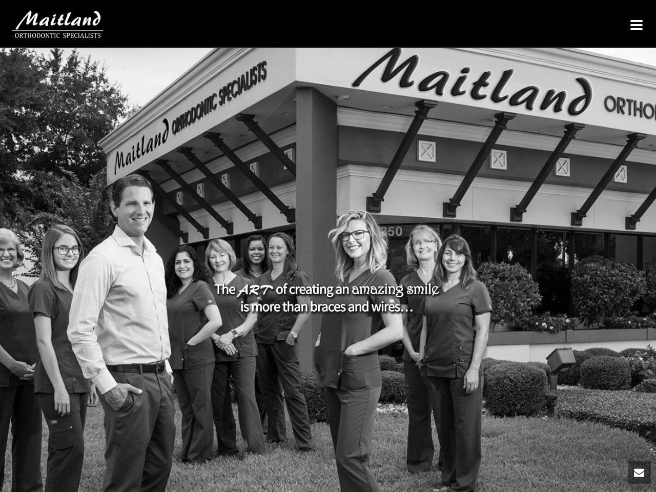 Maitland Orthodontic Specialists Website Screenshot from maitlandortho.com