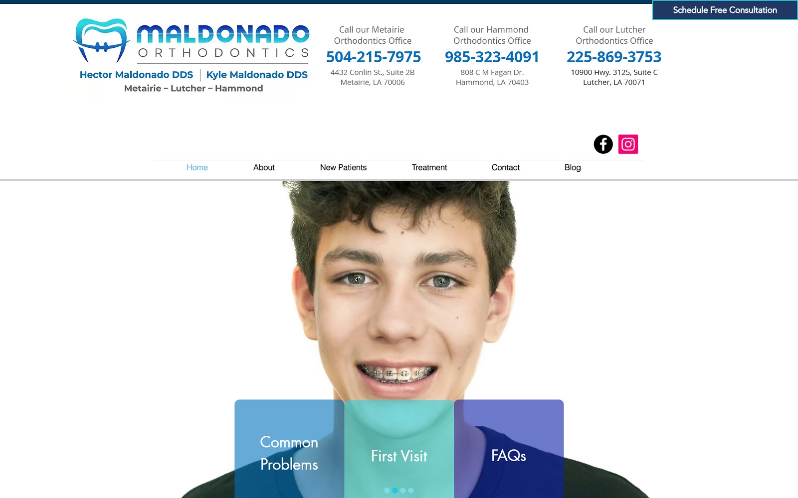 maldonadoortho.com screenshot