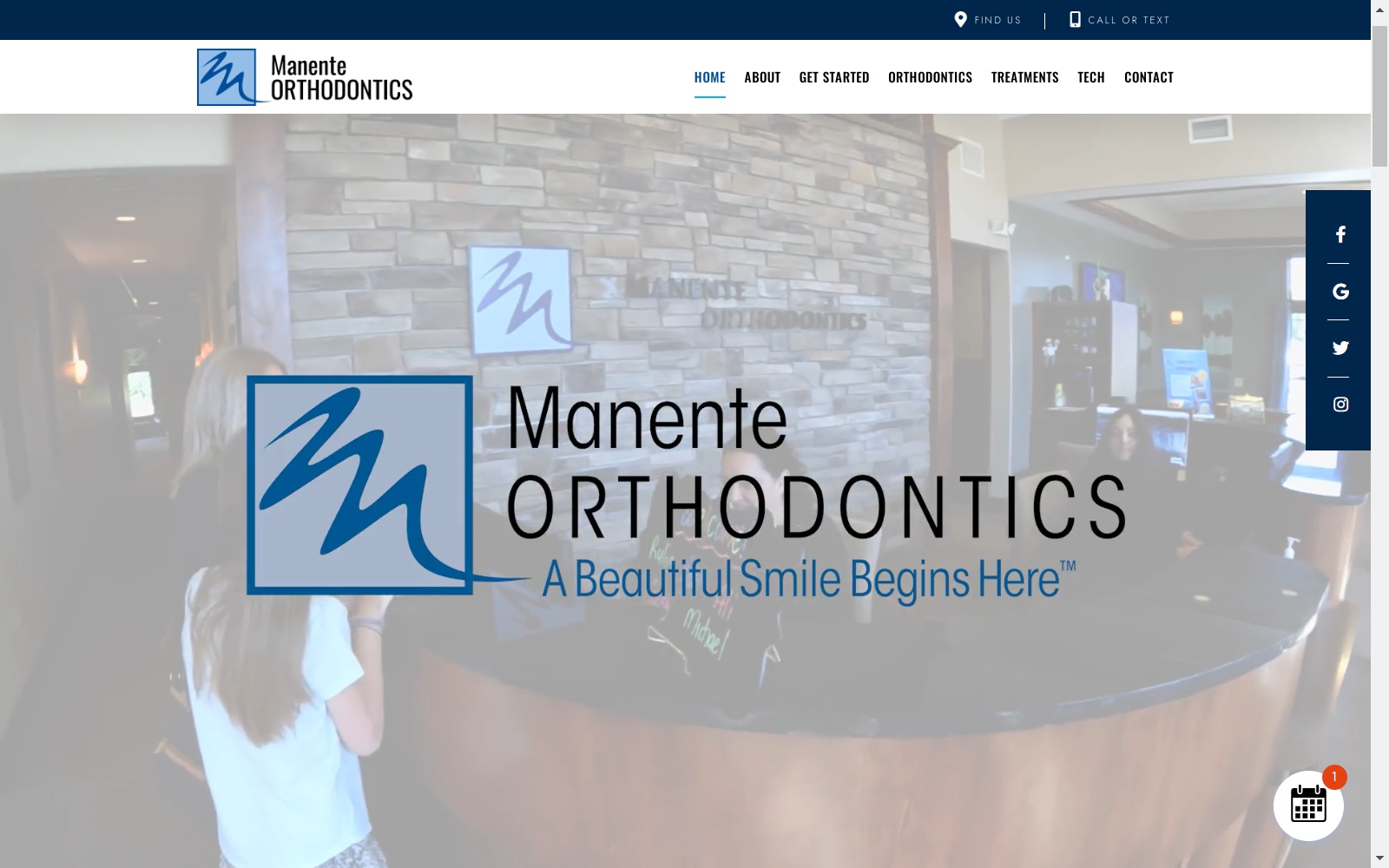 manenteortho.com screenshot