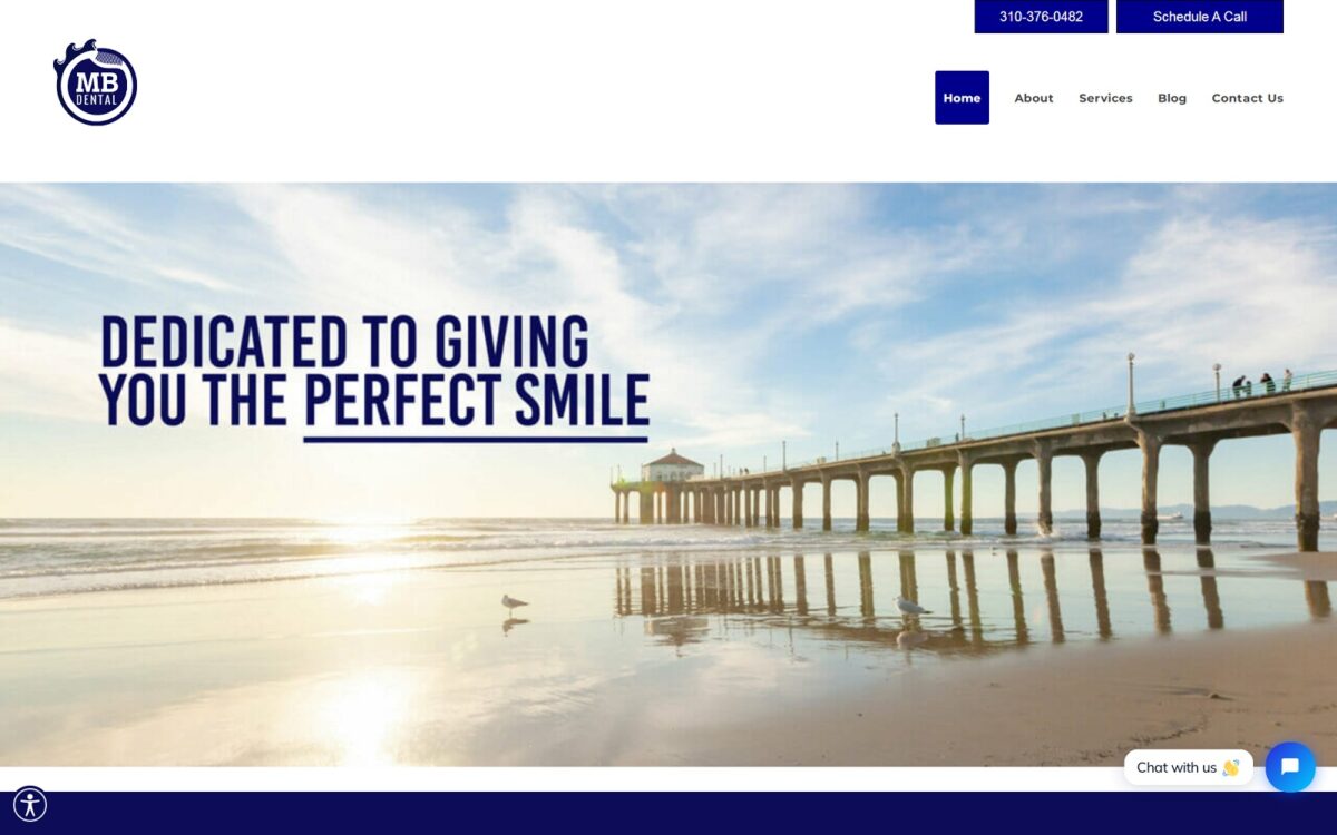 manhattanbeachdentalcenter.com screenshot