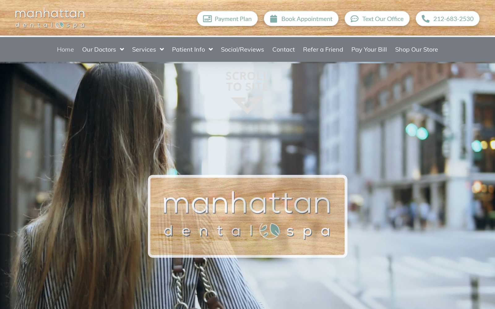 manhattandentalspa.com screenshot