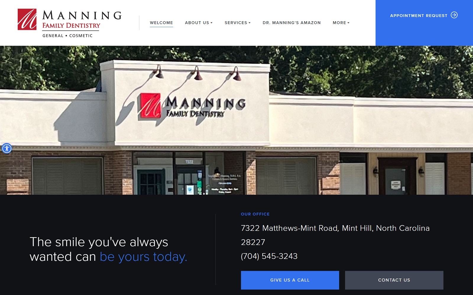 manningfamilydentistry.com screenshot