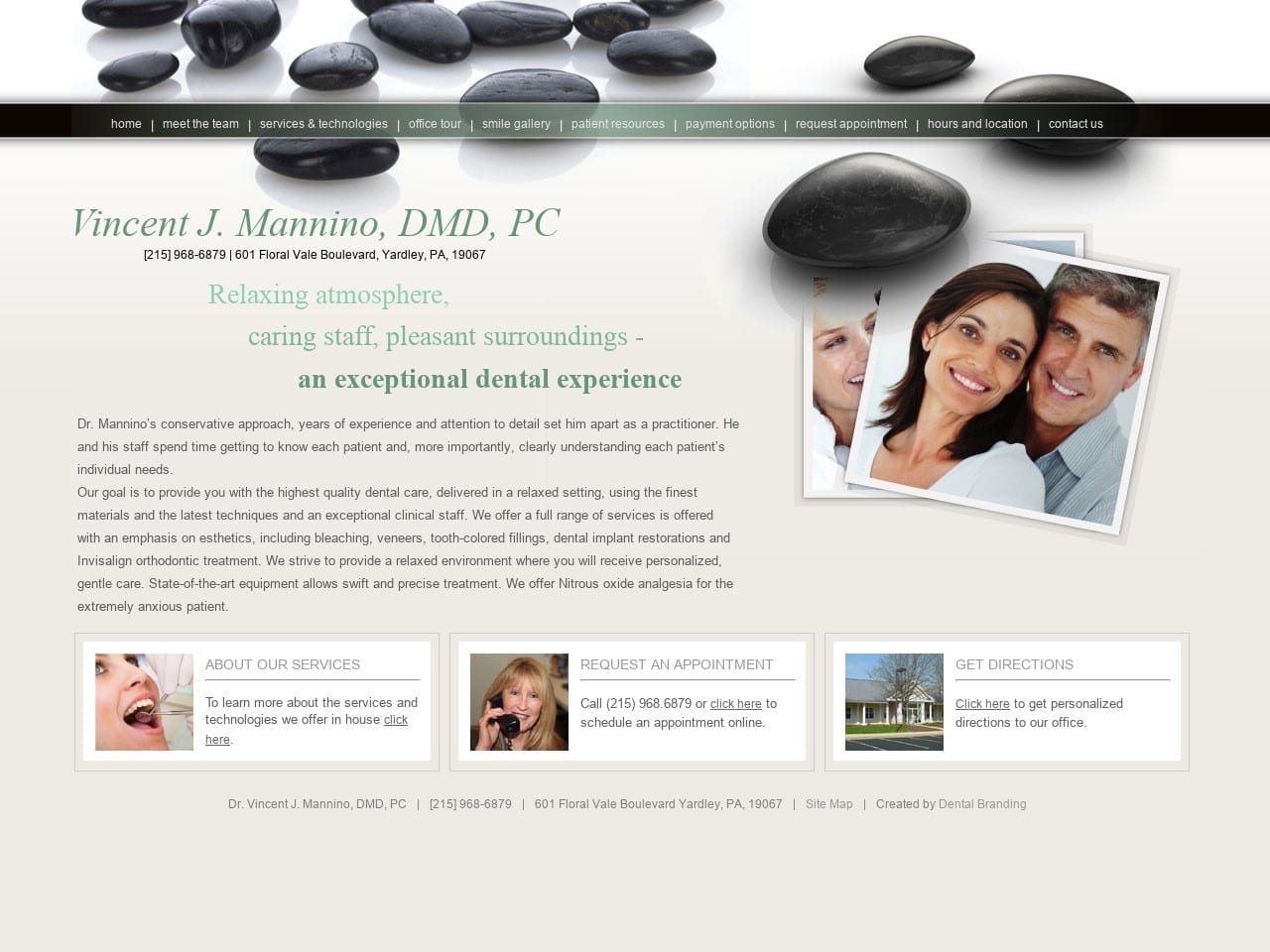 Mannino Dental Website Screenshot from manninodental.com