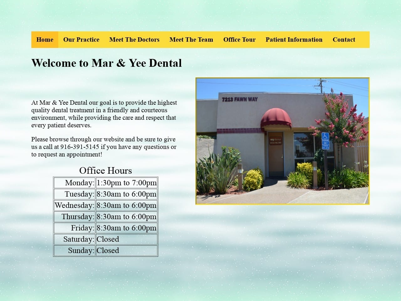 Mar Dentist Website Screenshot from mardental.com