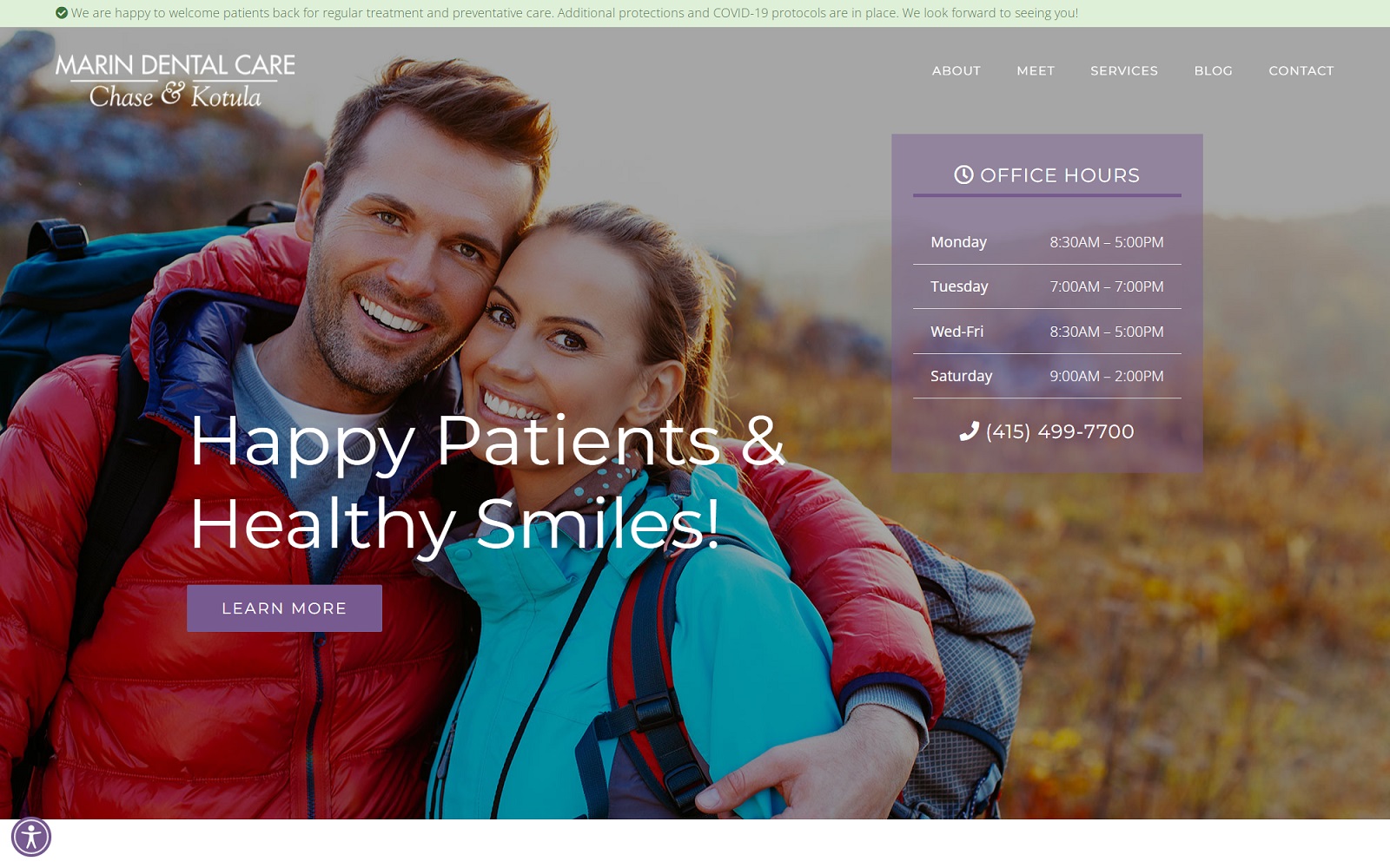 marindentalcare.com screenshot