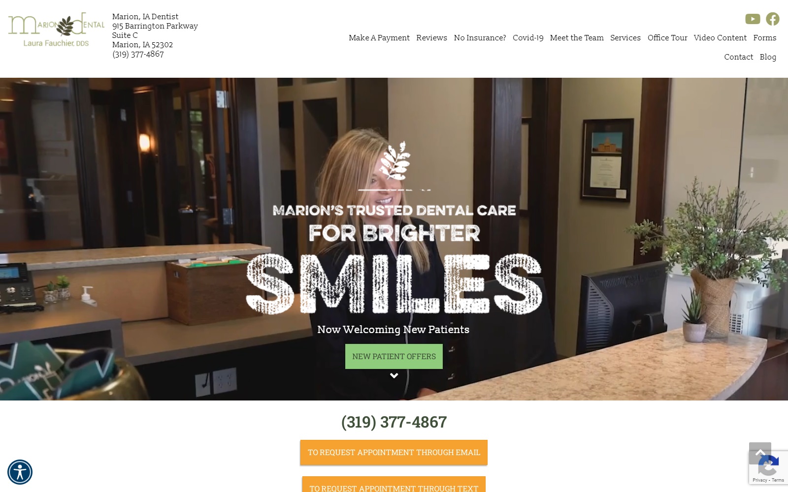 mariondental.org screenshot