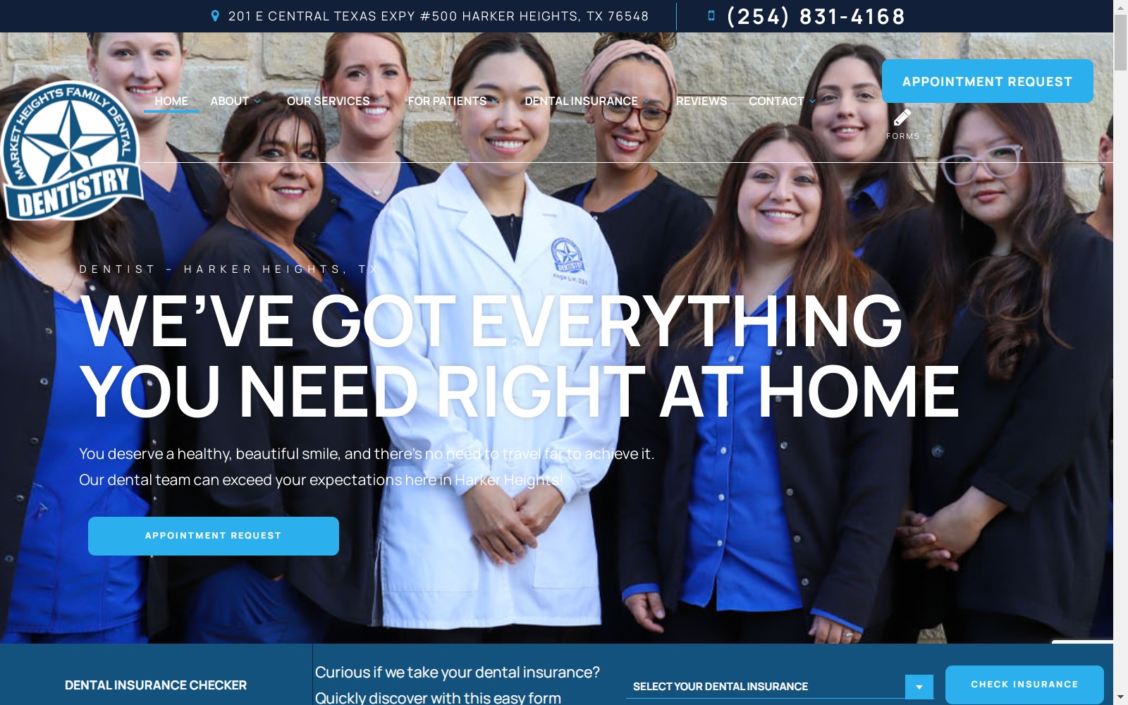 marketheightsfamilydental.com screenshot