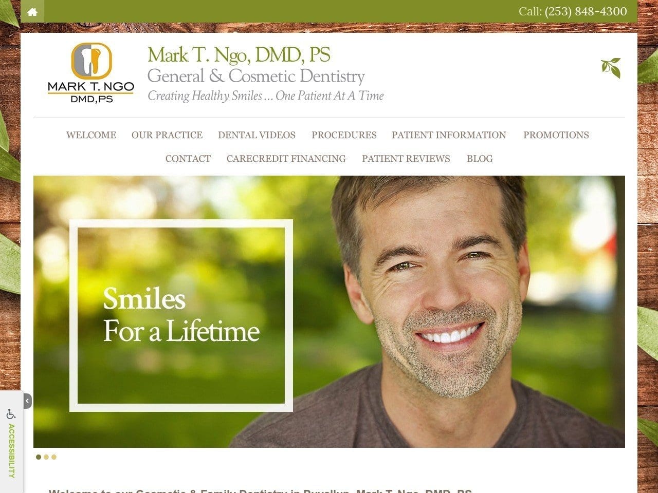 Family Dental Center Mark T. Ngo DMD PS Website Screenshot from markngodmd.com