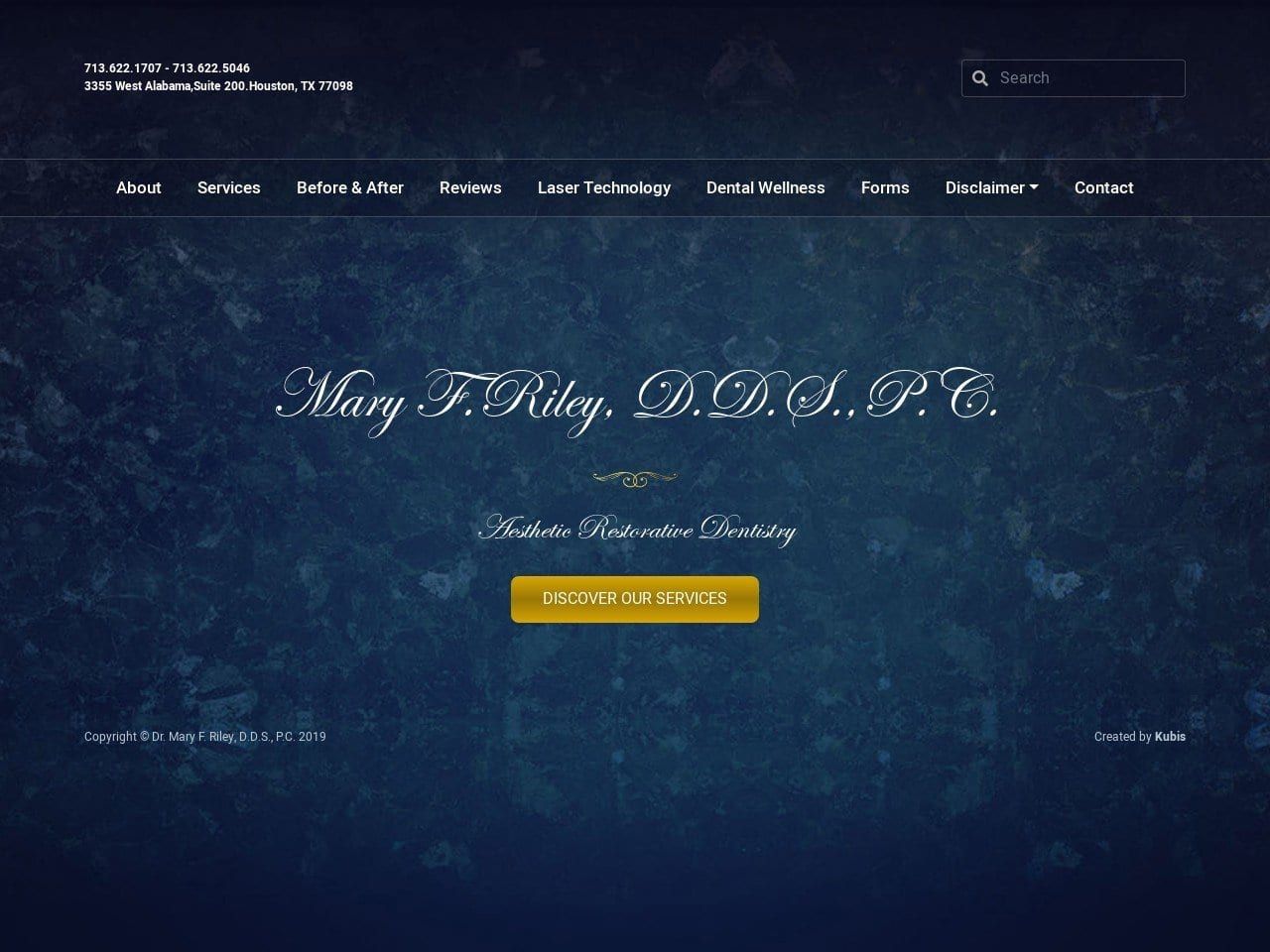 Dr. Mary F. Riley D.D.S. P.C Website Screenshot from maryrileydds.com