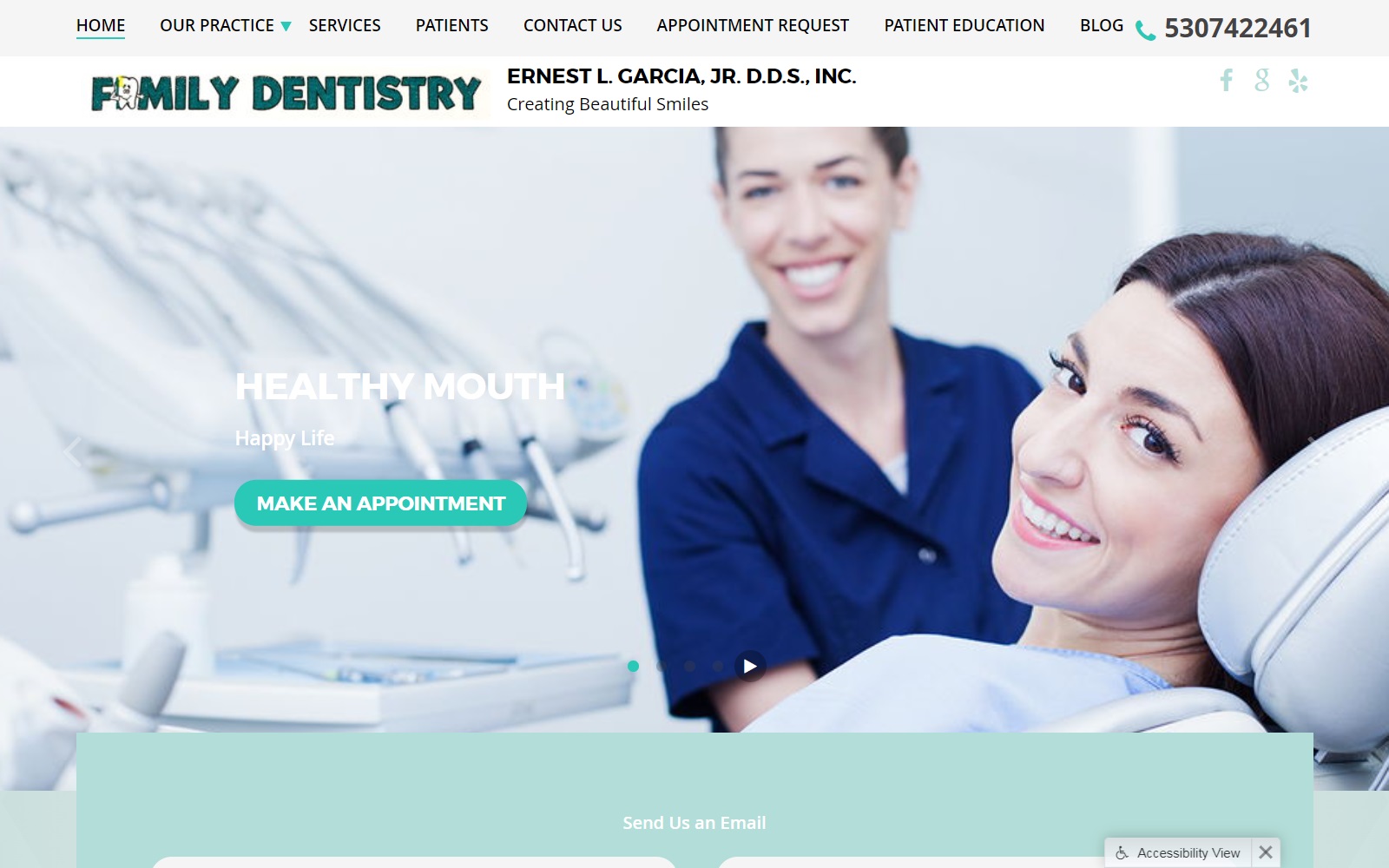 marysvillefamilydental.com screenshot