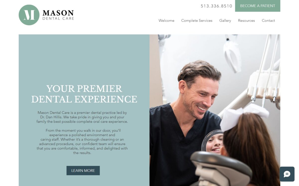 masondentalcare.com screenshot