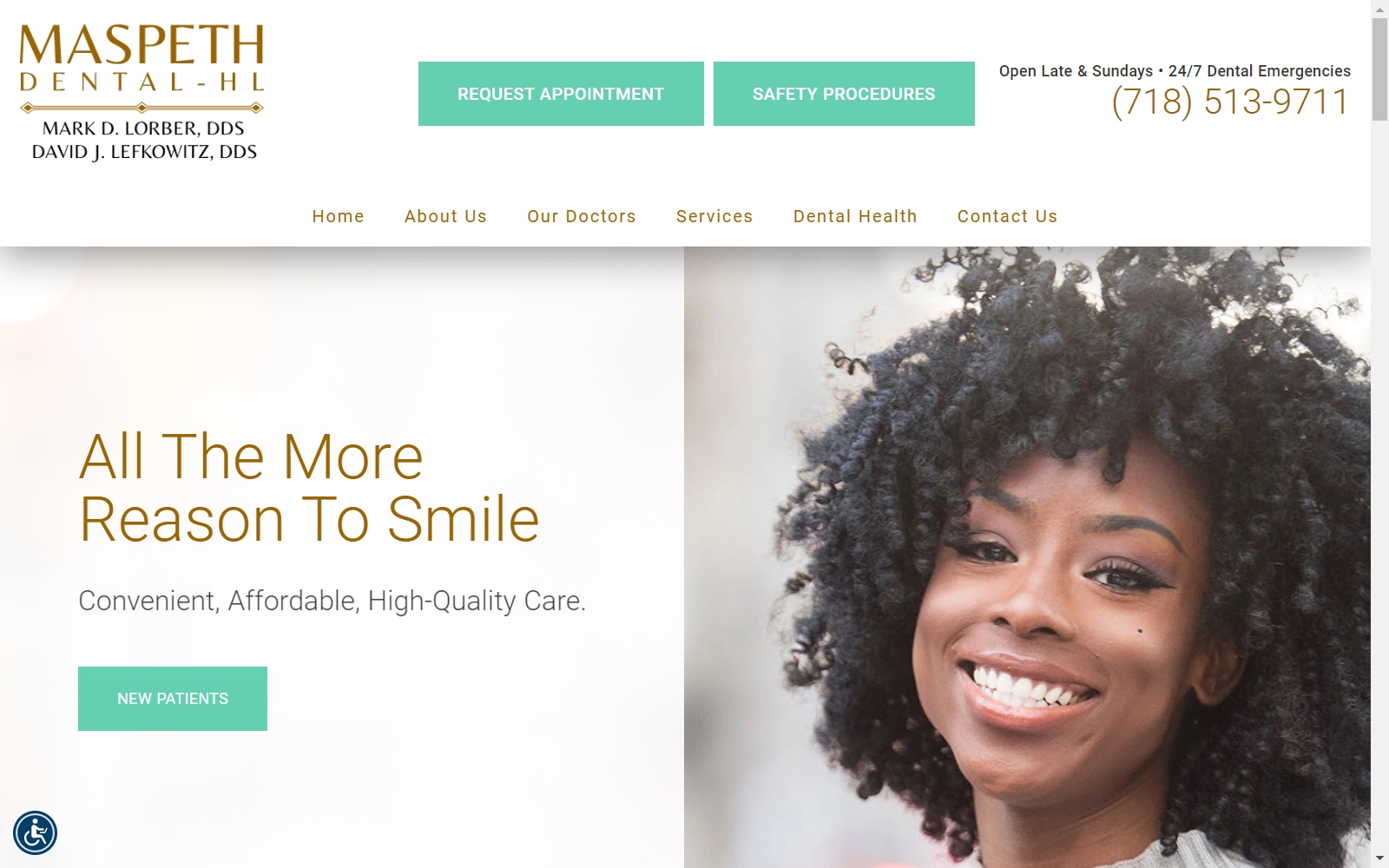 maspethsmiledoc.com screenshot