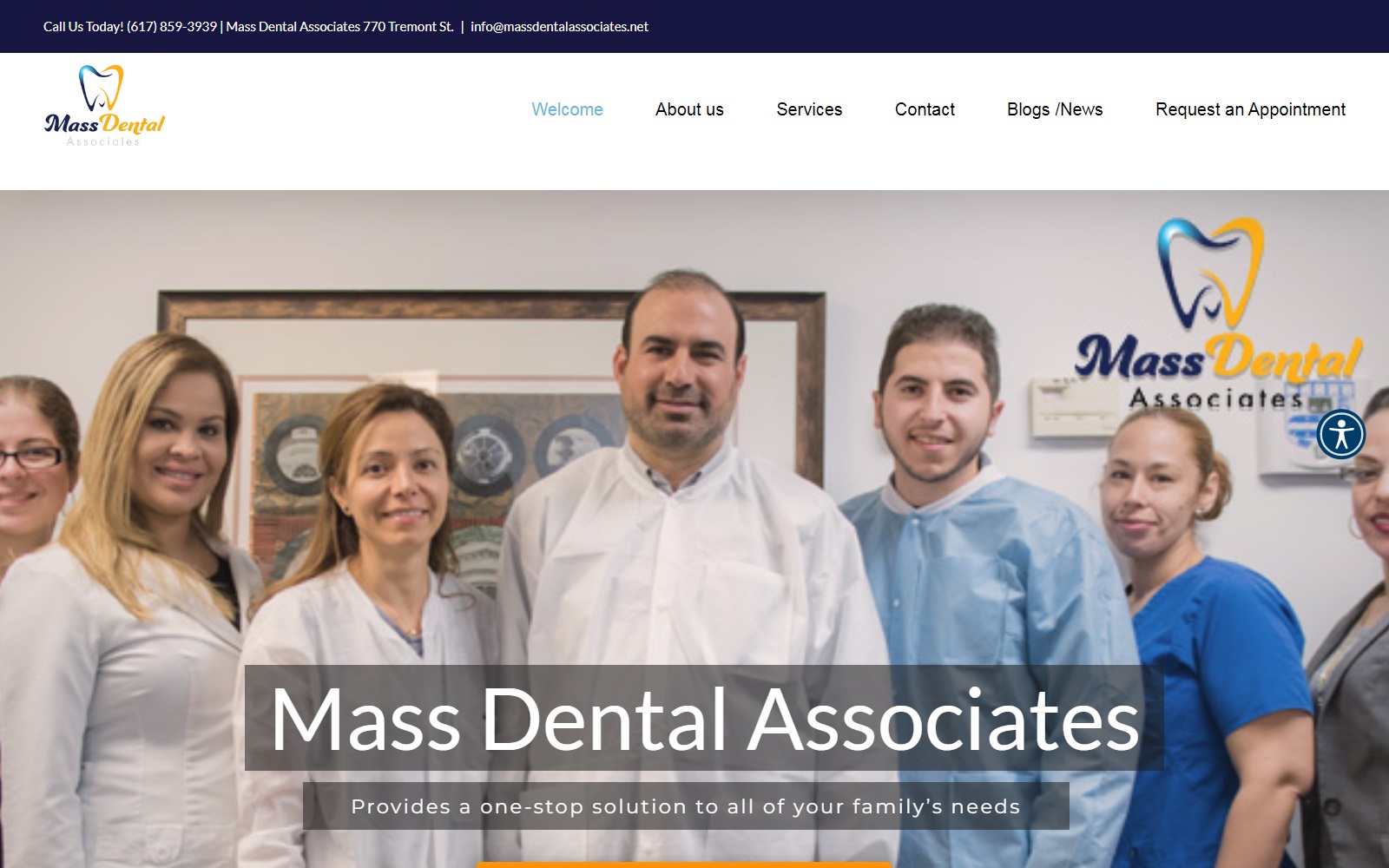 massdentalassociates.info screenshot